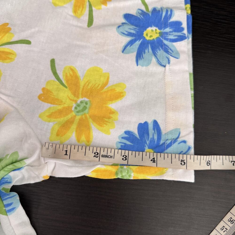 Vintage Pennylane Romper Womens Large Floral Button Bow 90s Daisy Retro NEW - Picture 11 of 13